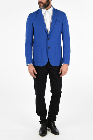 CC COLLECTION virgin wool SPORTSWEAR no vent 2-button blazer drop 8R