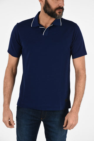 ZZEGNA Wool Short Sleeve Polo
