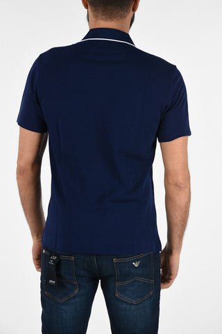ZZEGNA Wool Short Sleeve Polo