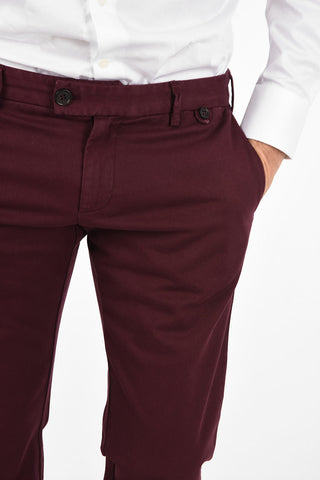 CC COLLECTION SW FINITO Mid-rise waist slanted pocket flat front trousers