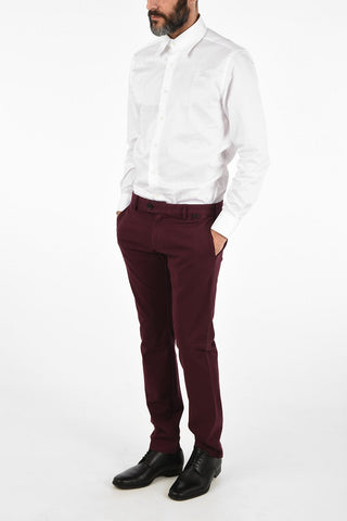 CC COLLECTION SW FINITO Mid-rise waist slanted pocket flat front trousers
