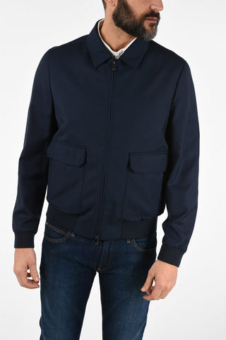 ID virgin wool full zip outerwear IDENTITY jacket