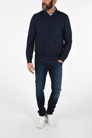 ID virgin wool full zip outerwear IDENTITY jacket