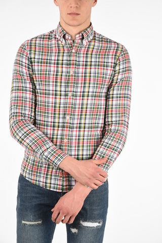 Cotton Tartan Printed Button Down Shirt