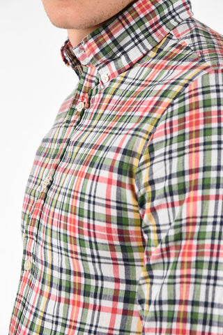 Cotton Tartan Printed Button Down Shirt