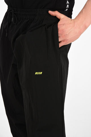 Textile Joggers with Ankle Zip