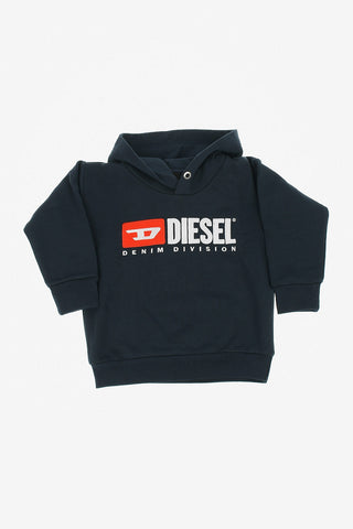 Logo Print Hooded SDIVISION OVER Sweatshirt