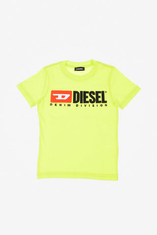 Logo Print TJUSTDIVISION Crewneck T-Shirt