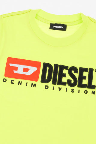 Logo Print TJUSTDIVISION Crewneck T-Shirt