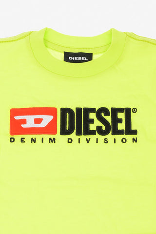 Logo Print TJUSTDIVISION Crewneck T-Shirt