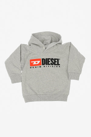 Logo Print Hooded SDIVISION OVER Sweatshirt