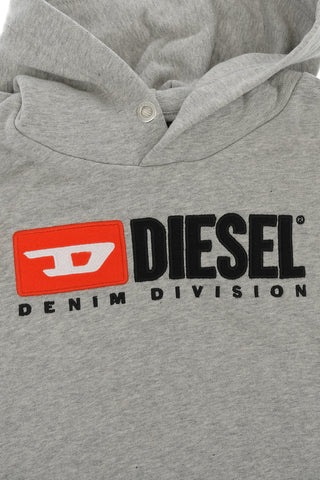 Logo Print Hooded SDIVISION OVER Sweatshirt