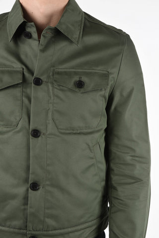 Utility Jacket with Button Closure