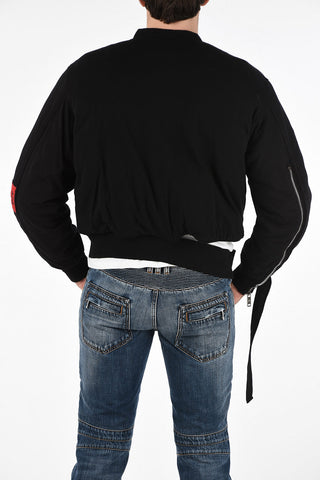 Cotton Padded Bomber with Zip Closure