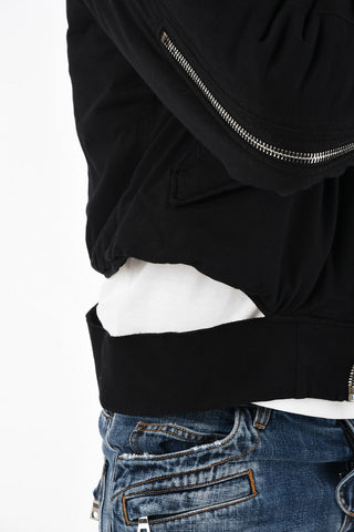 Cotton Padded Bomber with Zip Closure