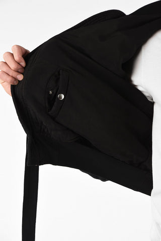 Cotton Padded Bomber with Zip Closure