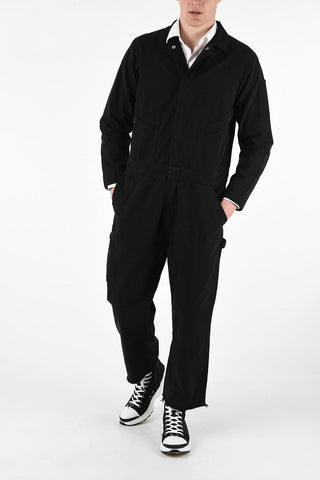 Cotton Utility Jumpsuit with Hidden Closure