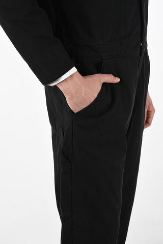 Cotton Utility Jumpsuit with Hidden Closure