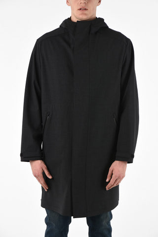 Trench with Hood and Touch Strap Closure