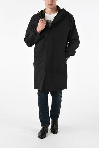 Trench with Hood and Touch Strap Closure