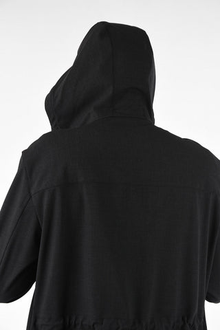 Trench with Hood and Touch Strap Closure