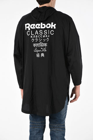 Hoodied Windbreaker with Drawstring