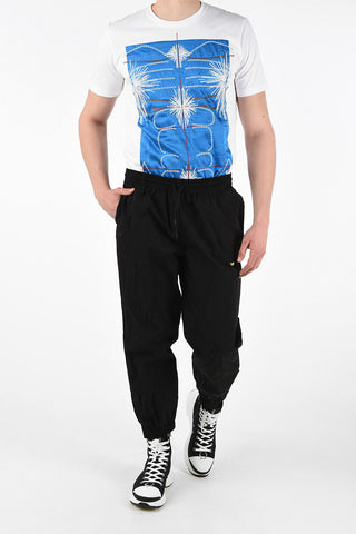 Textile Joggers with Ankle Zip