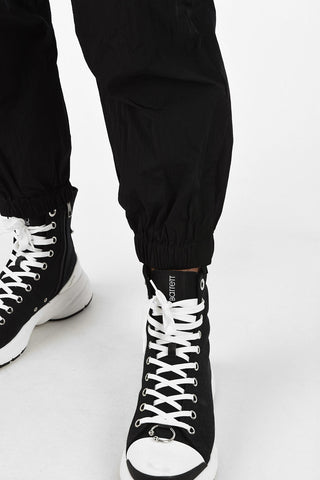 Textile Joggers with Ankle Zip