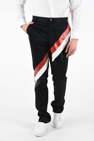 Twill Cotton DIAGONAL STRIPE Chino Pants