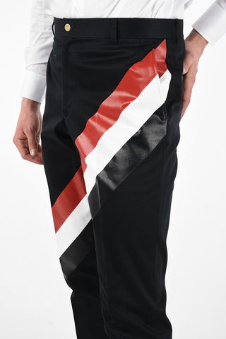 Twill Cotton DIAGONAL STRIPE Chino Pants