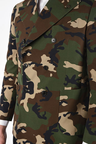 Camouflage AMALFI double-breasted blazer