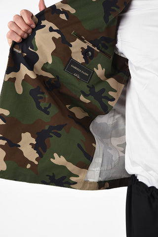 Camouflage AMALFI double-breasted blazer