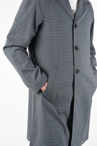 Lined Mini Check Trench with Flush Pockets