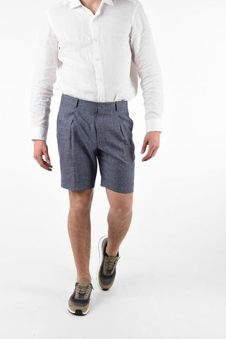 ZZEGNA Micro Houndsthooth Shorts