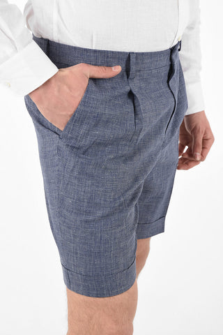 ZZEGNA Micro Houndsthooth Shorts
