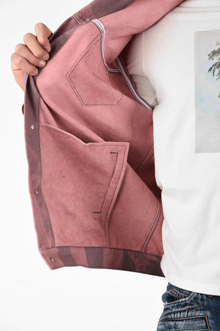 Printed Overshirt Jacket with Patch Pockets