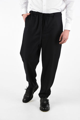 HOMME PLUS Wool Cropped Pants