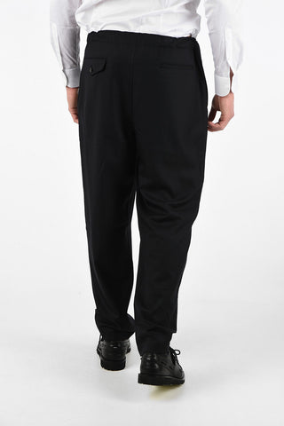 HOMME PLUS Wool Cropped Pants