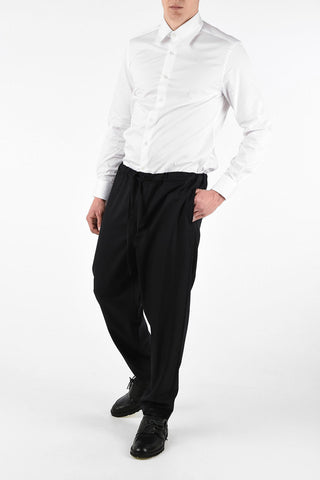 HOMME PLUS Wool Cropped Pants