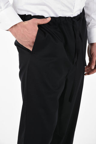 HOMME PLUS Wool Cropped Pants