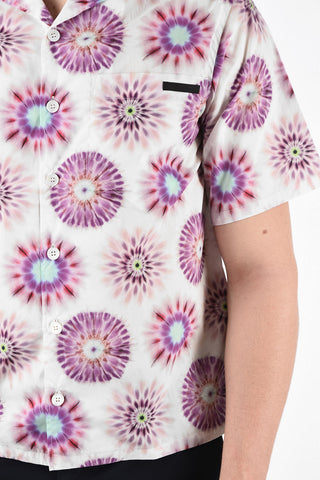 Kaleidoscope Printed Short Sleeve Shirt with Pocket