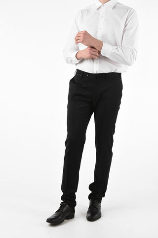 Super 100's Super Slim Fit plain hem trousers