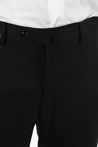 Super 100's Super Slim Fit plain hem trousers