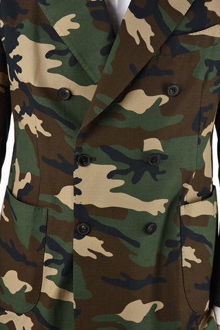 Camouflage AMALFI double-breasted blazer