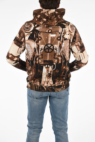 Maxi Patch Pocket Printed Hoodie