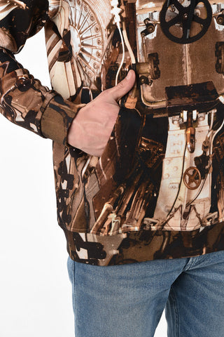 Maxi Patch Pocket Printed Hoodie