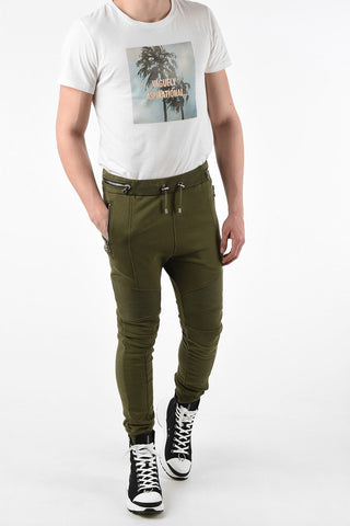 Biker Joggers with Zip Details
