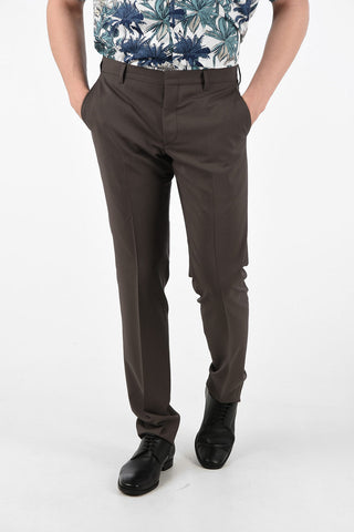 Jetted Pocket Hidden Closure No Hem Pants