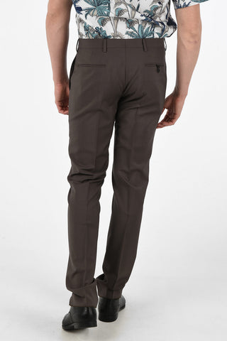 Jetted Pocket Hidden Closure No Hem Pants
