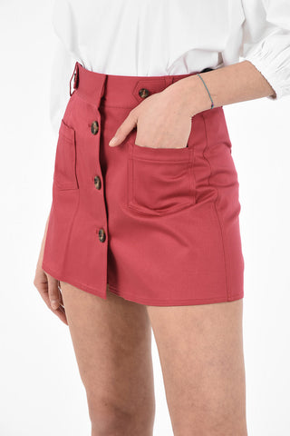 Shorts in Cotone Stretch con Tasche a Toppa